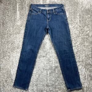 Y2K Old Navy‎ The Diva Womens Size 2 Short Low Rise Medium Wash Straight Jeans